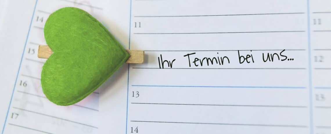 Terminkalender mit Herz